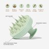 TADA BEAUTY Scalp Massager Hair Shampoo Brush Shower Scalp Scrubber l Hair Scalp Scrubber Head Massager for Stress Relax Hair Growth (Soft Green)