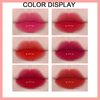 6 Colors Lip Tint Stain Set, Korean Lip Gloss Mini Liquid Lipstick, Lip and Cheek Tint, Long lasting Non-Stick Cup Waterproof Makeup