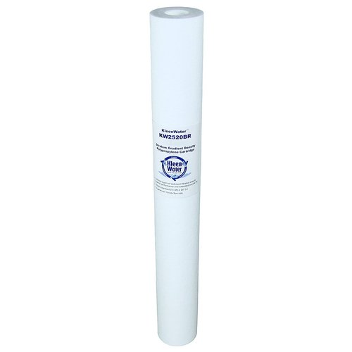 KleenWater KW2520BR Dirt Rust Sediment Water Filter, 2.5 x 20 inch Melt Blown Replacement Cartridges, 5 Micron, Set of 8