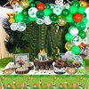 Jungle Safari Party Decorations - Include Animal Shaped Plates, Safari Tablecloth, Napkins, Forks, Safari Theme Party Supplies for Kid's Birthday, Baby Shower, Jungle Animal Theme Party, Serves 20
