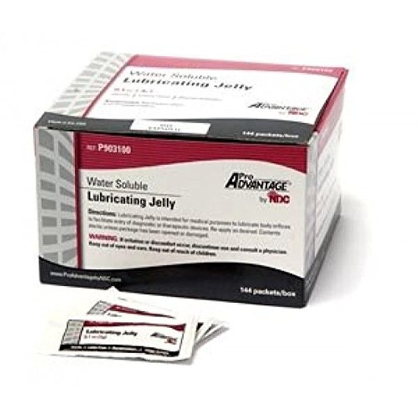 Water Soluble LUBRICATING JELLY 3 gm, 144 Individual Sterile Packets