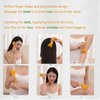 SAICOOS Head Massage Facial Yoga,Wrinkle Removal Gua Sha Massage Tool, Anti-Aging Anti-Wrinkle Anti-Wrinkle Tool Set, Bionic Hand Tools, Suitable for Head, face, Body, Legs and Back (Green+Brown)