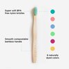 TreeBird Kids Bamboo Toothbrush 6-Pack | Super Soft Bristles | Eco-Friendly Dental Care for Children | Compostable Natural Organic Wood Handles | Colorful BPA-Free Brushheads