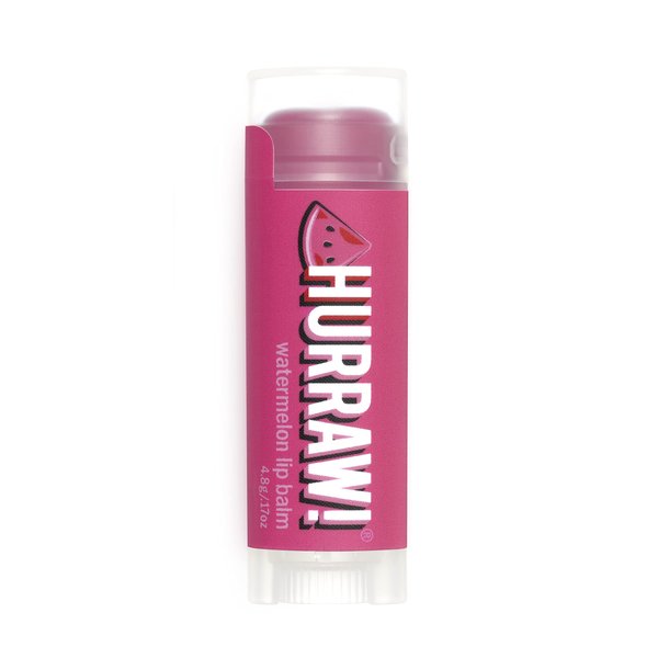 Hurraw! Watermelon Lip Balm: Organic, Certified Vegan, Cruelty and Gluten Free. Non-GMO, 100% Natural Ingredients. Bee, Shea, Soy and Palm Free. Made in USA