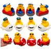 Transportation Rubber Duckies - 12 Pack. (2.5" x 2.5") Jeep Ducking Bath Toy. Pilot on The Plane, Captain in The Boat, Driver/Chauffeur in The Car. Party Favors