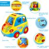Baby Toys for 1 Year Old Boy Girl Gift Musical Bus Baby Toys 6-12 12-18 Months Toddler Toys Early Learning Montessori Toys for 1 2 3 Year Old Boy with Music/Light/Smart Shapes Christmas Birthday Gifts