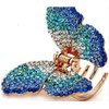 Suoirblss 1PC Elegant Butterfly Hairpin Fancy Rhinestones Claw Clip Jaw Clips for Women Lady (Blue)