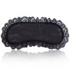 Soft Lace Eye Mask Party Ribbon Accessories, Eye Mask Comfortable Sleep Mask Can Be Adjusted to Shading Eyes, Travel, Meditation (Black)