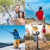 AKASO 1.2M Extendable Selfie Stick and a Tripod Stand Action Camera Accessories Compatible with AKASO EK7000/Brave 4/Brave 7 LE/Brave 7/V50X/V50 Elite/GoPro Hero 12/11/10/9/8/7/Max/DJI Osmo Action
