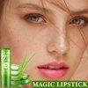 DuoZeng 5 Pcs Aloe Vera Lipstick,Color Changing Change Lipstick for Women Long Lasting Moisturizing Lip Gloss Lip Care Tinted Lip Balm,Magic Lipstick Temperature PH Color Changing Lip Stick