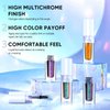 MAKI YIKA Glitter Eyeshadow Teal Liquid Multichrome Eyeshadows Long Lasting, Metallic Chameleon Eye Shadow Smudgeproof Holographic Multi-Dimensional Eye Looks (#3 Dawn)