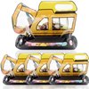 30 Pack Goodie Bags Cartoon Excavator Car Candy Treat Bags Small Plastic Ziplock Seal Bags Gift Candy Bags with Handle Resealable Packaging Food Storage Bags Party Favor Birthday Bags(Excavator)