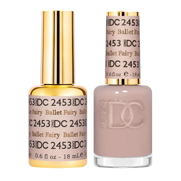 DND Gel DC Sheer Polish Set - 1 each of Gel Polish and Nail Polish, Coconut Silk, 0.5 Fl Oz
