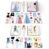 JHGCVX Magnetic Dress Up Paper Dolls for Girls Ages 4-7,Pretty Princess Game Paper Dolls Dress Up Toys,Creating Imaginative Birthday Gifts