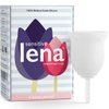 Lena Sensitive Menstrual Cup | Soft Reusable Beginner Period Cup | 12h Wear | Tampon, Pad, and Period Disc Alternative | Feminine Care Hygiene Products (Clear, Small)