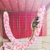 TEHAUX Sugar Glider Swing Toy Sugar Glider Climbing Rope Cotton Rope Guinea Pig Animal Hanging Cage Hamster Toy Parrot Climbing Rope Sugar Glider Cage Accessories for Small Animals (Colorful)