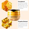 2PCS Honey Lip Balm, Vitamin E Moisturizing Propolis Sleeping Lip Mask, Effective Reduces Lip Lines Prevention Dry and Cracked Lip Scrubs Exfoliator Smoothing Dry Lip Care