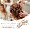 Minkissy Golden Vintage Irish Knot Metal Hair Pins, Slide Clips and Barrettes For Women