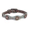 Weaver Pet Savannah Dog Collar Brown/Metallic Turquoise, 1 X 19-Inch