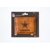 Rico Industries Laser Engraved Billfold Unisex Leather Wallet, Dallas Cowboys Brown
