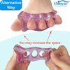 Chiroplax Toe Separators Stretchers Silicone Gel Spreader Spacer for Bunion Bunionette Relief Hammer Overlapping Toe Straightener Corrector (2 Pairs w/Pouch - Lavender)