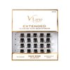 VLuxe Extended False Eyelashes Featherlight Reusable Artificial Eyelashes Multipack Lash Clusters (Faux Mink 02)
