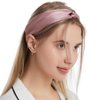 LingDooo3Pack Women 100% Mulberry Silk Headband Elastic Twisted Head Hair Wrap Accessory Turban (Style#1)