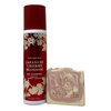 Bath and Body Works Japanese Cherry Blossom Dry Shampoo with a Himalayan Salts Springs Sample Soap.