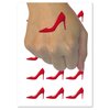 High Heel Pump Shoe Temporary Tattoo Water Resistant Fake Body Art Set Collection - 54 1" Tattoos (1 Sheet)