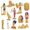 WONWONTOYS 12PCS Egyptian Figurines Set Egypt Pyramids Toys for Kids Egyptian Party Decorations Supplies Figures Egyptian Toys for Projects