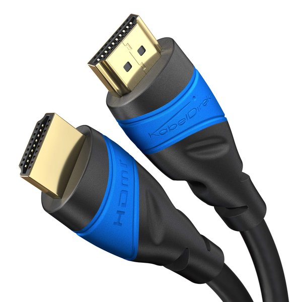 HDMI Cable 4K – 20ft – with A.I.S Shielding – Designed in Germany (Supports All HDMI Devices Like PS5, Xbox, Switch – 4K@60Hz, High Speed HDMI Cord with Ethernet, Black) – by CableDirect