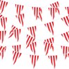 5 Sets 160 ft 100 Pieces Carnival Circus Bunting Banner Red and White Striped Pennant Banner Triangle Bunting Flag for Carnival Circus Birthday Party Decorations Supplies (5 Pieces)