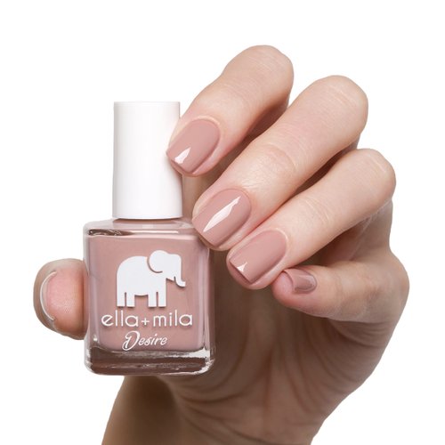 ella+mila Desert Suede Nail Polish - Quick Drying Nude Nail Polish - 17-Free & Chip Resistant Nude Brown Nail Polish - Vegan & Cruelty-Free Regular Nail Polish - Fast Dry Nail Polish (0.45 Fl.Oz.)