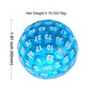 Poludie Upgraded D100 Dice, Single 100 Sided Polyhedral Dice D100 Die 50mm, D&D Dice D100 Game Dice, 100 Sided Cube with Metal Storage Tin(T Blue/White Font)