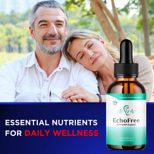 (2 Pack) Echofree Drops, Official Echo Free Ear Health Supplement with All Natural Ingredients, Echofree Advanced Liquid Vitamin Supporting Ear Health and Wellness for Women and Men (60 Servings)