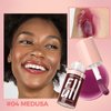 Moisturizing Lip Oil, No-Sticky Tinted Lip Gloss for Dry Lips Lip Balm Lip Care, Shiny and Vegan Tinted Lip Gloss 0.16OZ - 04 MEDUSA