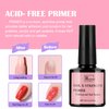 Acrylic Nail Kit with Prep Dehydrator and Primer, Acrylic Nail Powder and Liquid Kit for Acrylic Nails Extension Beginner DIY Nail Kit with Everything