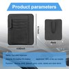 Augeny Car Sun Visor Organizer, Small Auto Visor Organizer and Storage, Registration and Document Holder, Vehicle Accessories for Sunglasses, Document, Card, Pen, Driver License (Black)