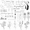 Dopetattoo Realistic Temporary Tattoo 48 Designs Quote Word Inspirational Words Wild Flower Floral Bouquet for Women Girls