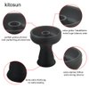 Silicone Hookah Bowl - Kitosun Silicone Phunnel Bowl with Big Hole - Durable Shisha Bowl Black Color - Right Replacement for Clay&Ceramic Bowls 3.5" Tall