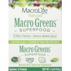 MacroLife Naturals Macro Greens Powder 38 Superfood Probiotic Antioxidant Enzyme & Herbal Supplement Immunity Energy Cleanse - Non-GMO Vegan Gluten-Free Dairy-Free - 12 Packet Servings