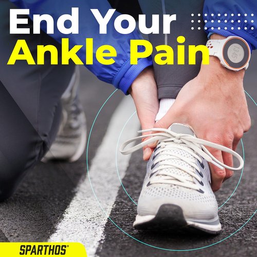 Sparthos Ankle Compression Socks (Pair) – Plantar Fasciitis Ankle Brace with Arch Support – for Men and Women – Foot Sleeves – for Sports, Running, Basketball, Football and Everyday Wear (Pink-L)