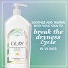 Olay Soothing Dryness Relief Hydrating Body Lotion for Women, Absorbs Instantly, Formulated with Vitamin B3 Complex, Aloe Vera Scent, 18 fl oz