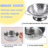 Tiny Size Cooking Pretend Play Kitchen Cooking Toys with Stainless Steel Cookware Play Pots and Pans Set，Cooking Utensils Cookware Kitchen Play Accessories Toys Cooking Pots for Toddlers Kids(Mini)