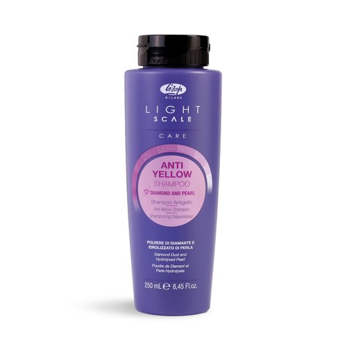 Lisap Light Scale Care Anti-Yellow Shampoo, Purple Shampoo for Blonde Hair & Highlights, Nourishing & Hydrating Purple Toner, Neutralizes Brassy Tones for A Balanced Blonde