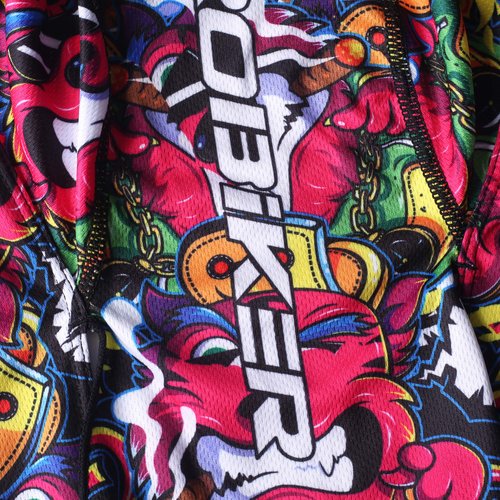 HEROBIKER Sweat Wicking Skull Cap Beanie Bandana Do-Rags Helmet Liner Outdoor Running Adjustable Breathable Quick Drying (Blue&Red)