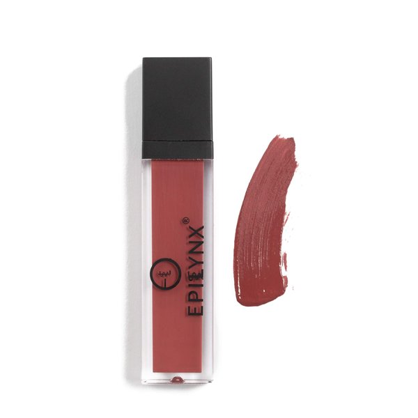 EPILYNX by Dr. Liia Vegan Liquid Lip Gloss - Moisturizing Formula for Hydration and Long Lasting Wear - Cruelty Free, Paraben Free, Gluten Free (Matte, Noisette)