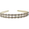 Shop Ginger Wedding Double Band Rhinestone Communion Tiara Headband Bridal Bridesmaid (Crystal Rhinestones, Silver Plated)