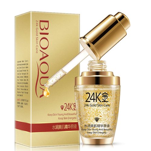 BIOAQUA 24K Gold Essence Anti-Aging Mask Collagen Skin Face Hyaluronic Acid Natural Extract