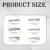 ZHOUMEIWENSP 15Pcs Metal Alligator Hair Clips for Women Girls Cute Star Snap Non Slip Metal Duck Bill Hair Pins for Thick Thin Hair Rustproof Hair Styling Accessories (Style1)